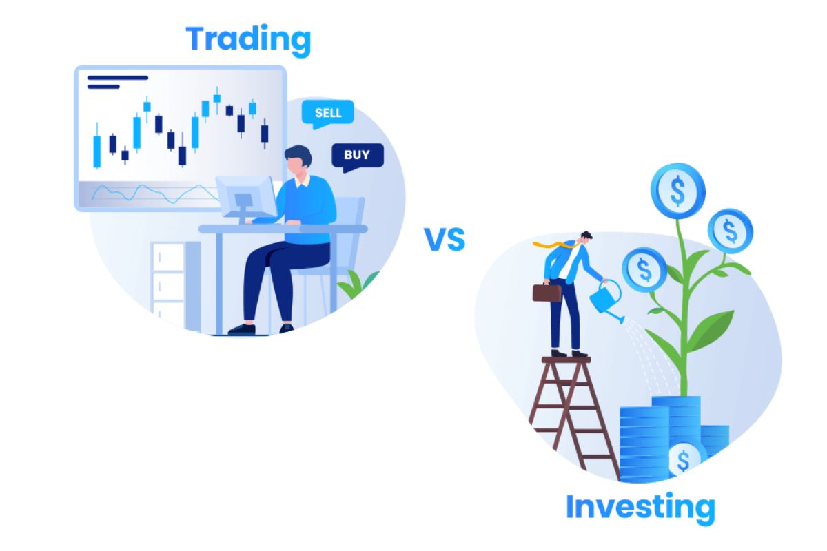 There are many differences between trading and investing