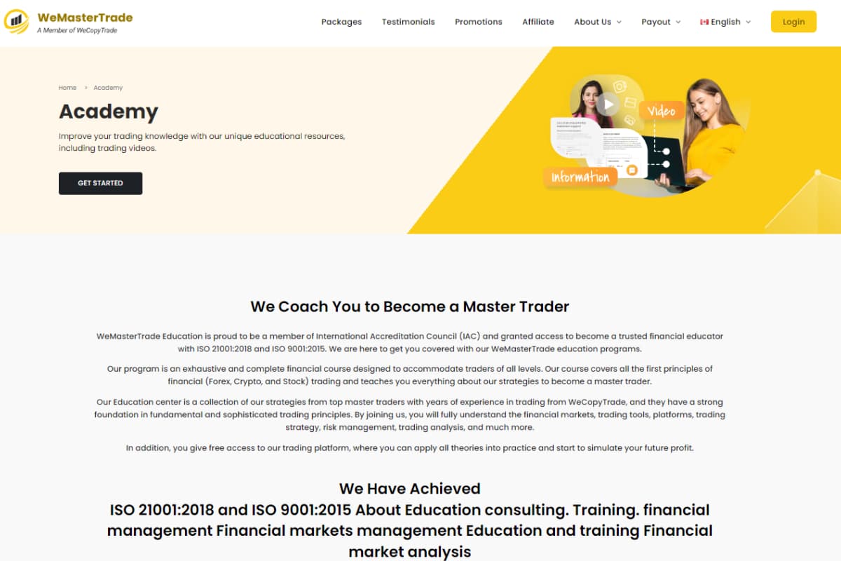 WeCopyTrade’s Academy