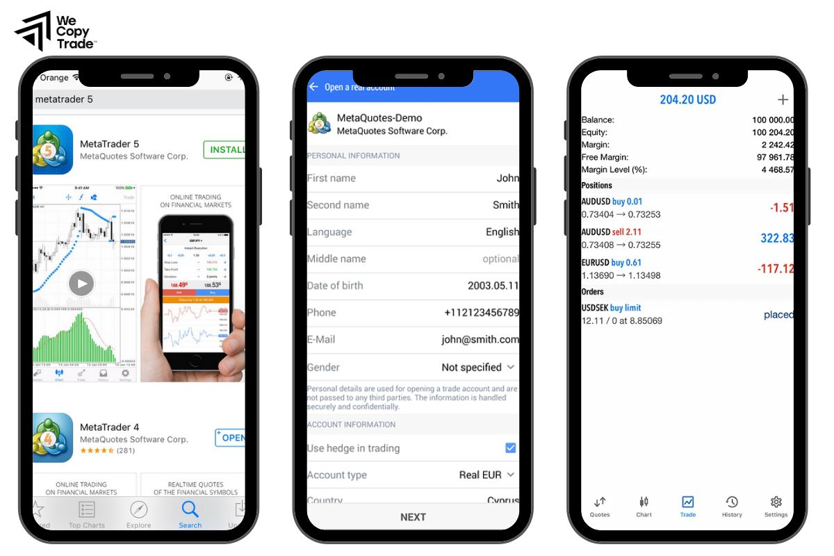 How to use MT5 software on phone
