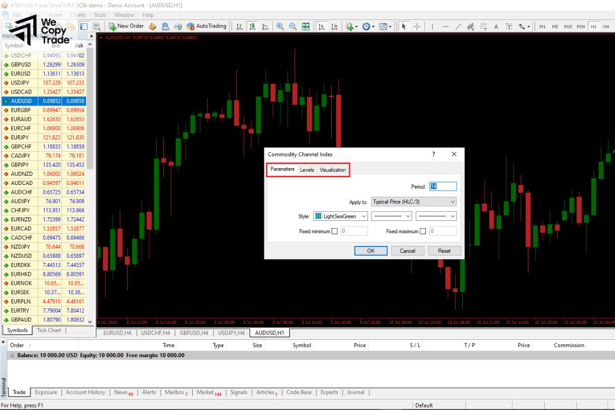 Select a Trading Instrument