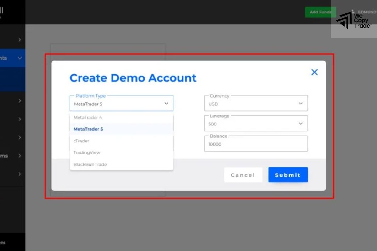 Access the "Demo" tab