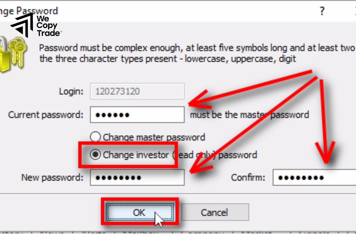 Set a password for the demo account