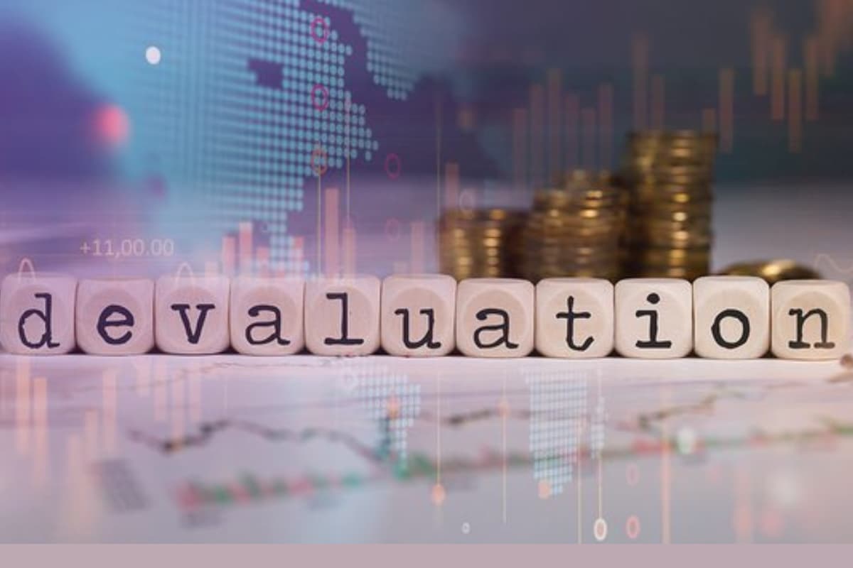 Devaluation occurs when a country’s government lowers the value of its currency compared to other currencies