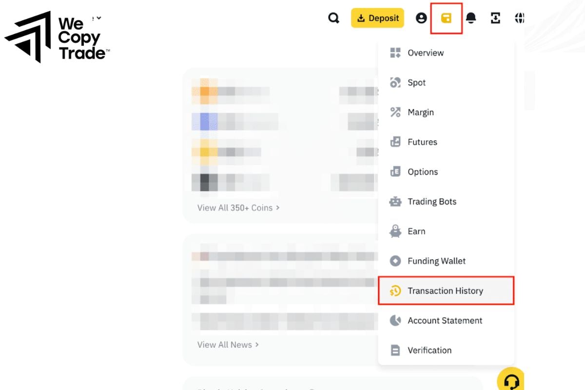 Track your withdrawal status