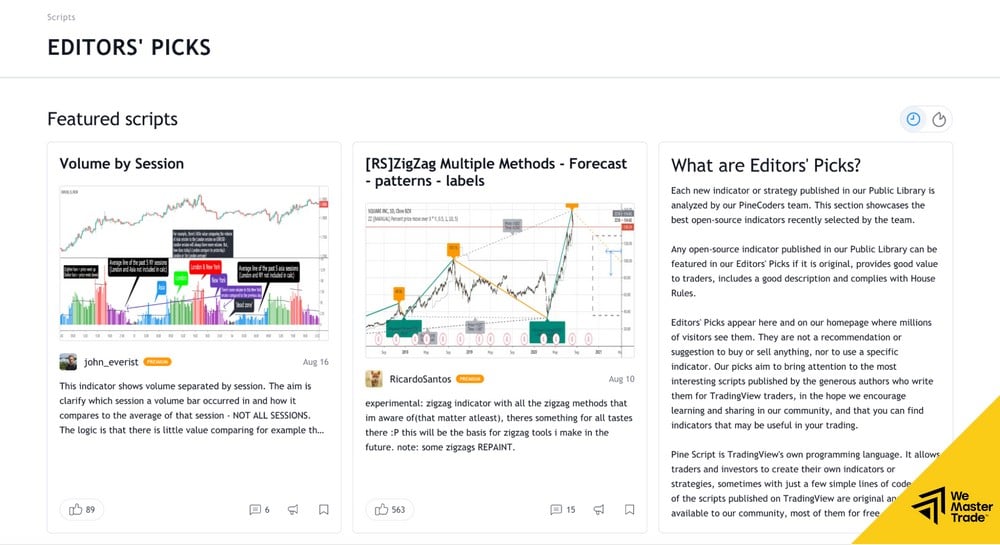 Don’t look for “Famous” traders — look for “Editors’ Picks”