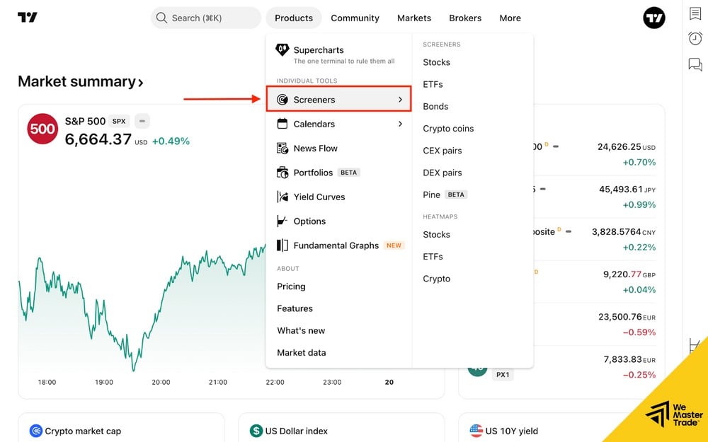 Stock & Crypto Screener