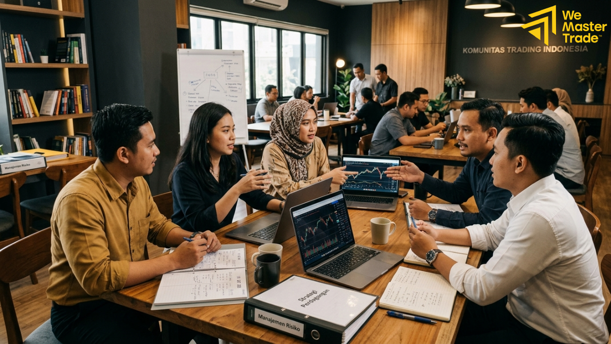 Komunitas trader Indonesia berperan penting dalam proses belajar, networking, dan konsistensi trading