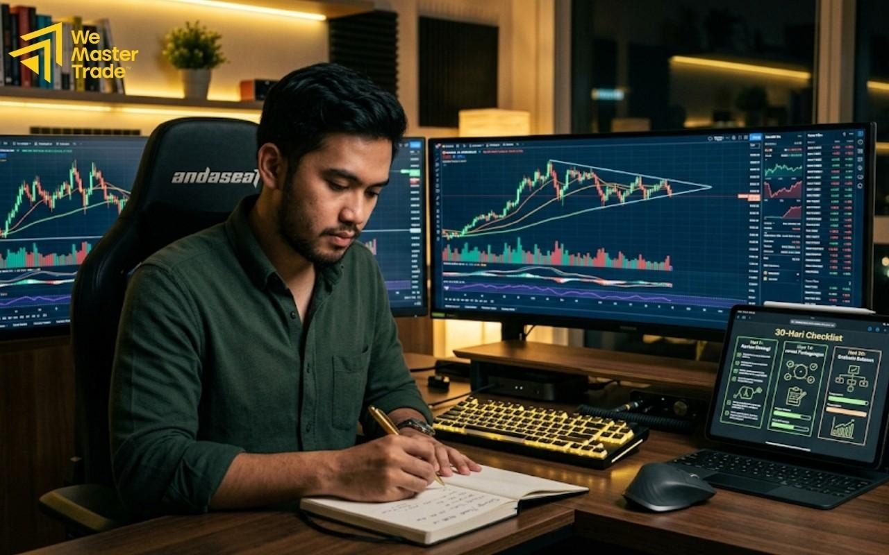 Funded trader Indonesia membangun disiplin trading untuk lolos challenge prop firm.