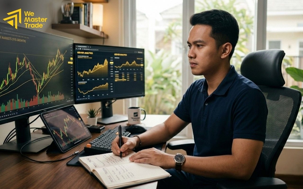 Memahami Apa itu trading membantu trader melihat bahwa profit konsisten tidak hanya bergantung pada grafik, tetapi juga pengetahuan dan disiplin.