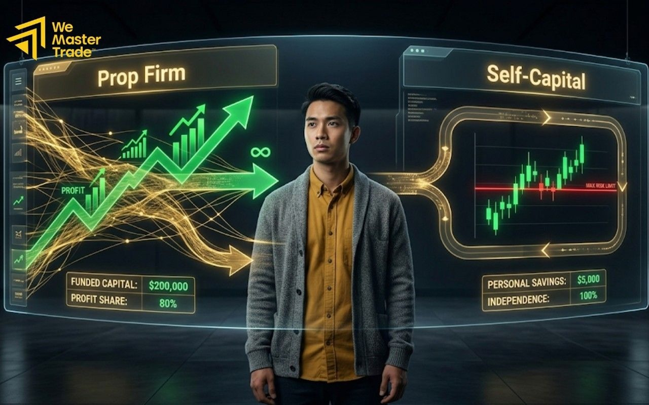 Memahami struktur prop firm sejak awal membantu trader melihat perbedaan risiko, tekanan psikologis, dan peluang profit secara lebih objektif.