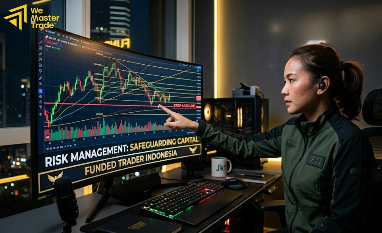 Di WeMasterTrade, kami mendorong para funded trader Indonesia untuk menjadikan disiplin manajemen risiko sebagai fondasi utama dalam setiap tahap evaluasi maupun pengelolaan akun trading live.