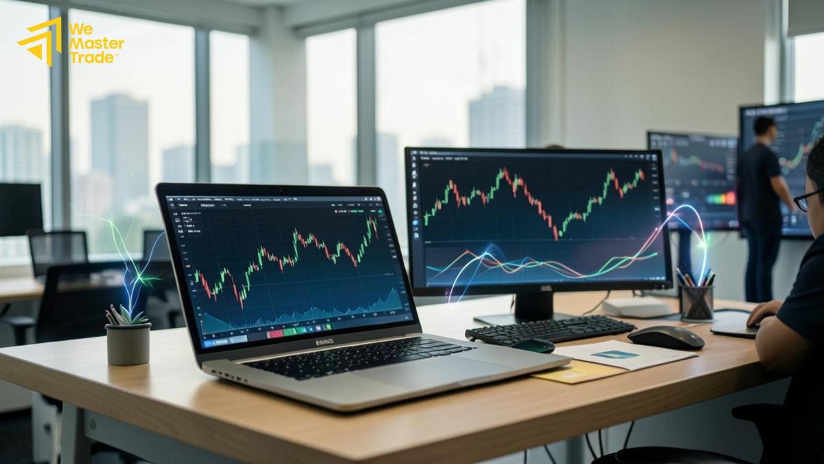 Sekelompok trader Indonesia berdiskusi tentang analisis pasar dan strategi trading bersama