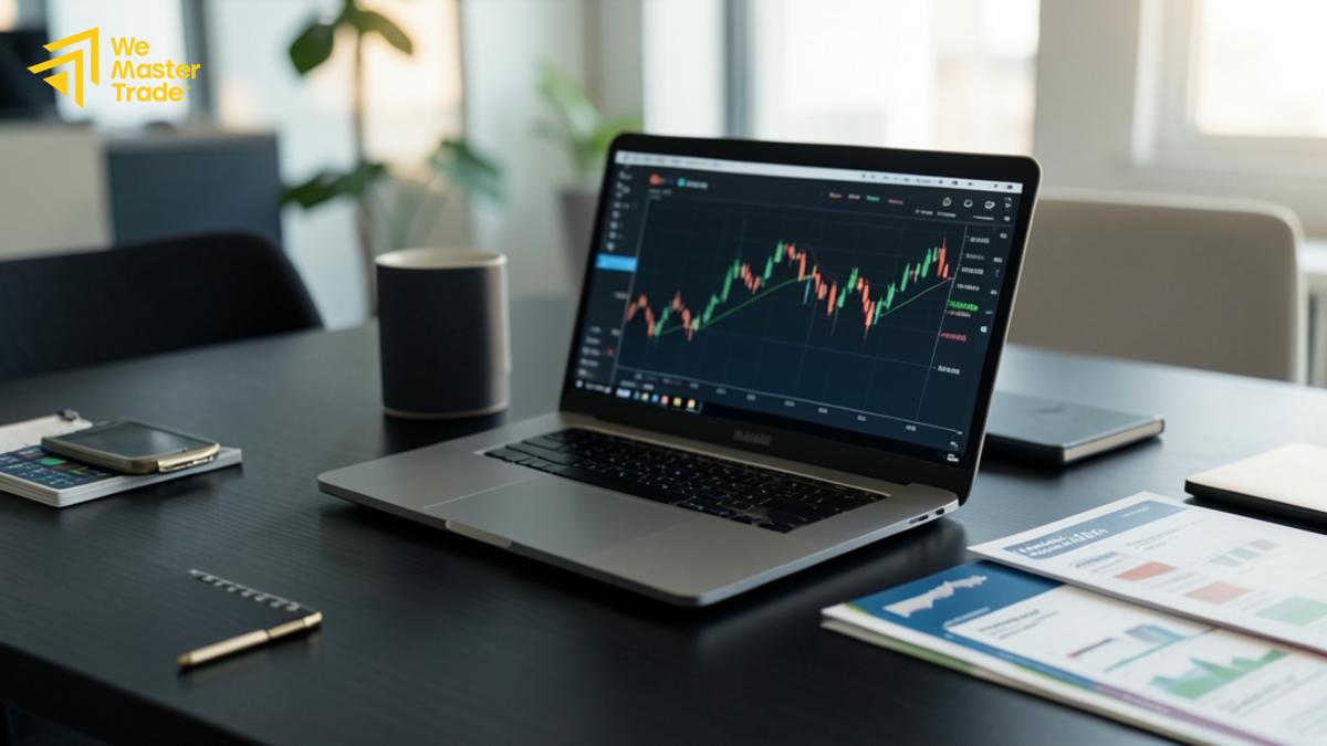 Ilustrasi memulai trading dengan modal kecil sambil menekankan pengelolaan risiko