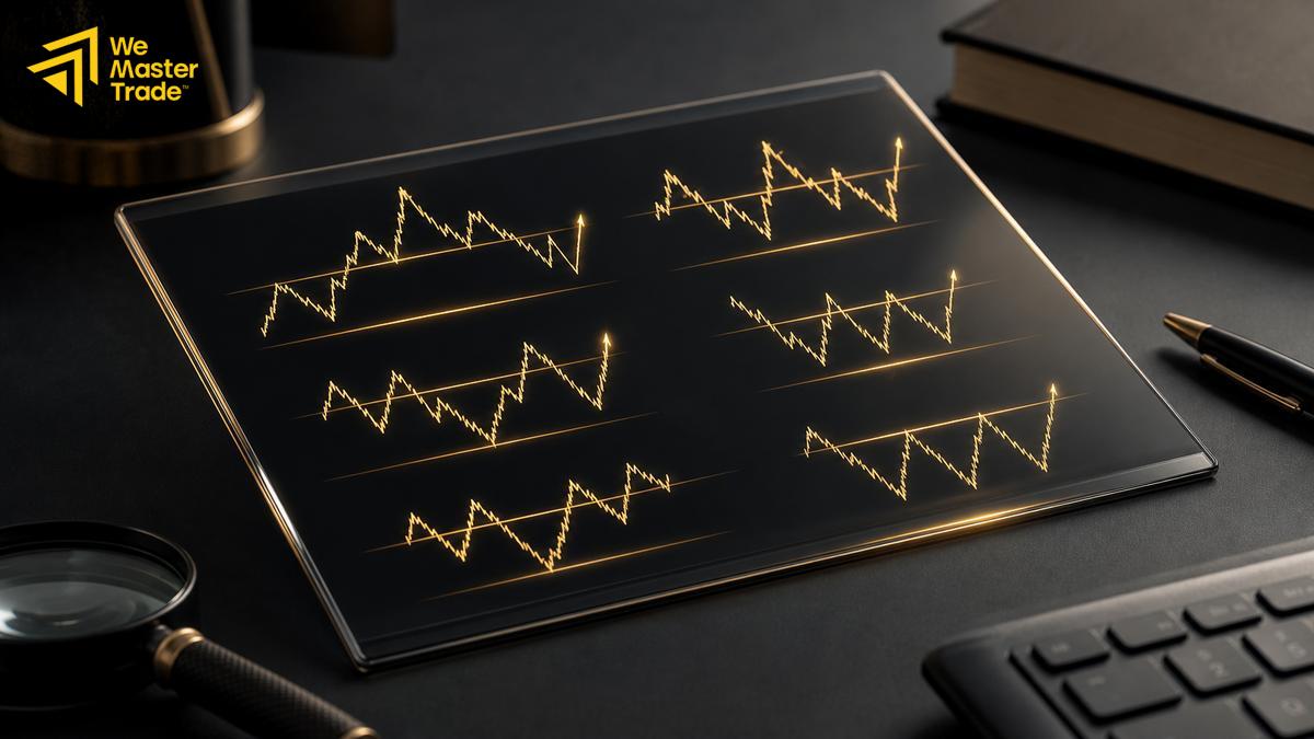 ជំហានអានទម្រង់ Forex Chart Patterns ជាក់ស្តែង រួមមាន trend, support resistance និង breakout confirmation