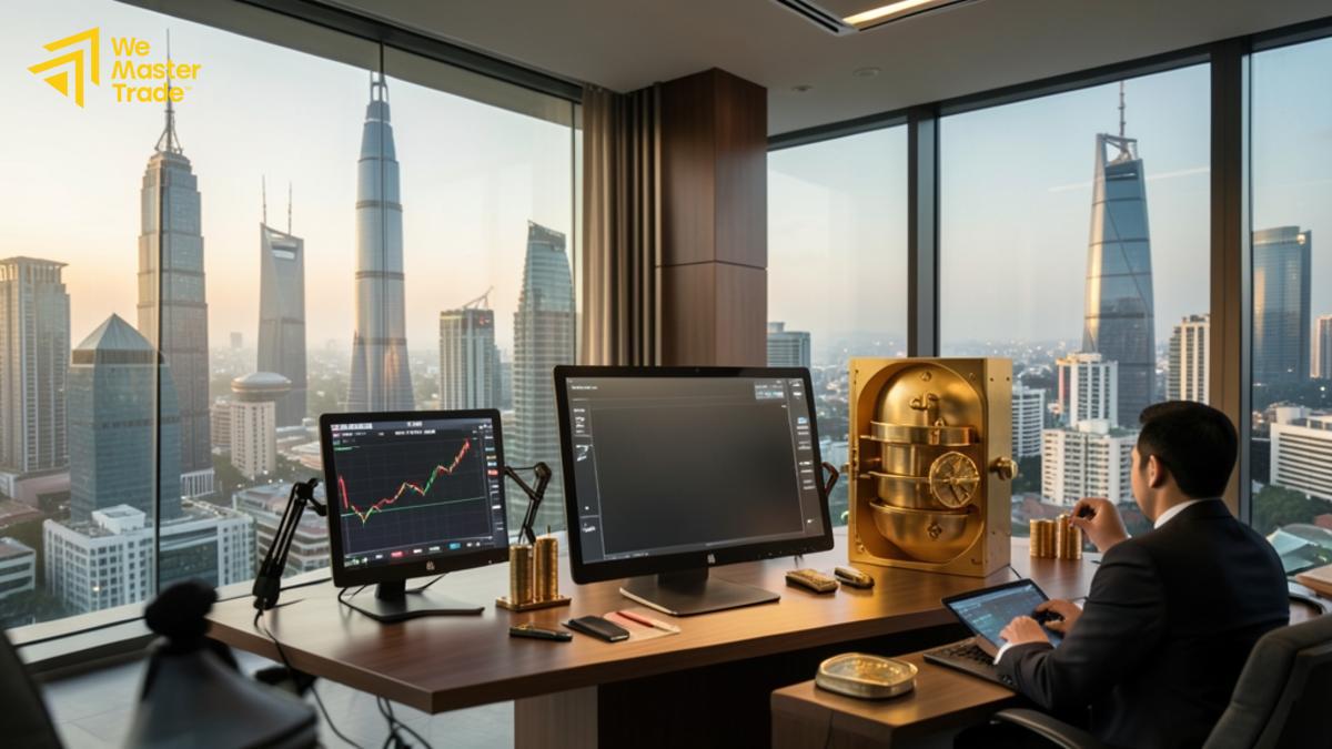 How Cambodian Trader Passed WMT Challenge ដោយផ្អែកលើវិន័យ មិនមែនសំណាង 1 Trader ខ្មែរកំពុងពិនិត្យ chart និងផែនការ risk management មុនចូល WMT challenge