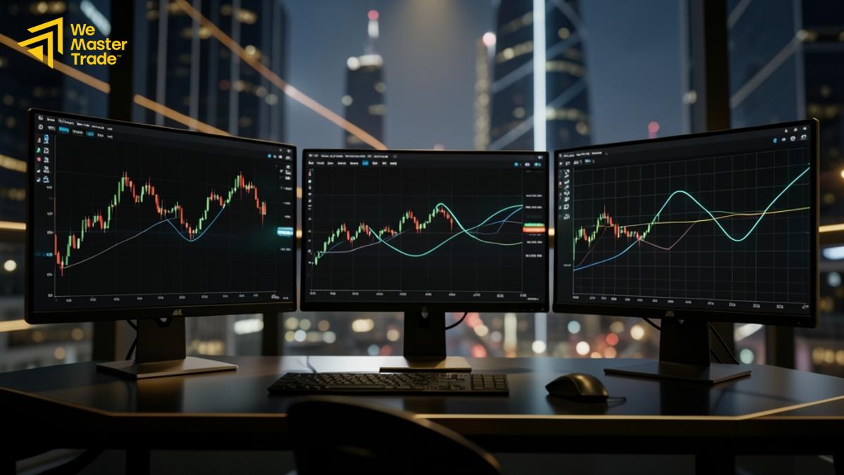 អេក្រង់ cTrader trading platform បង្ហាញ chart និង watchlist សម្រាប់អ្នកចាប់ផ្តើម