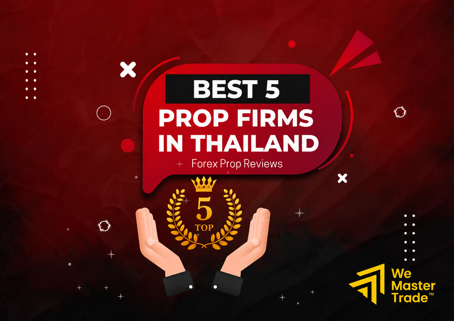 Top 5 Prop Firms in Thailand 2026 จัดอันดับ + ตารางเทียบ 1 BEST 5 PROP FIRMS IN THAILAND