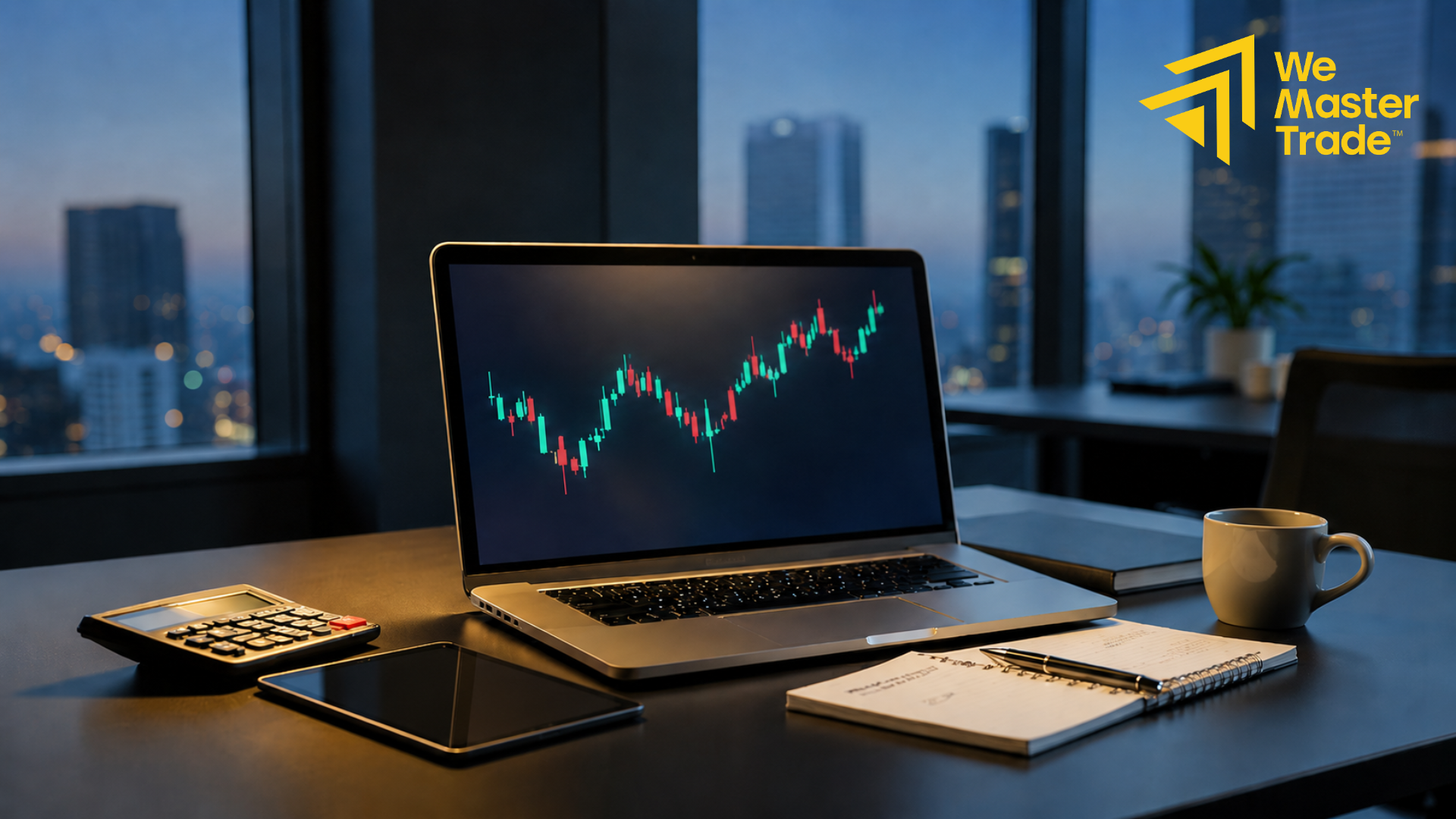 Ilustrasi trader Indonesia mempelajari model funded trader pada platform prop firm