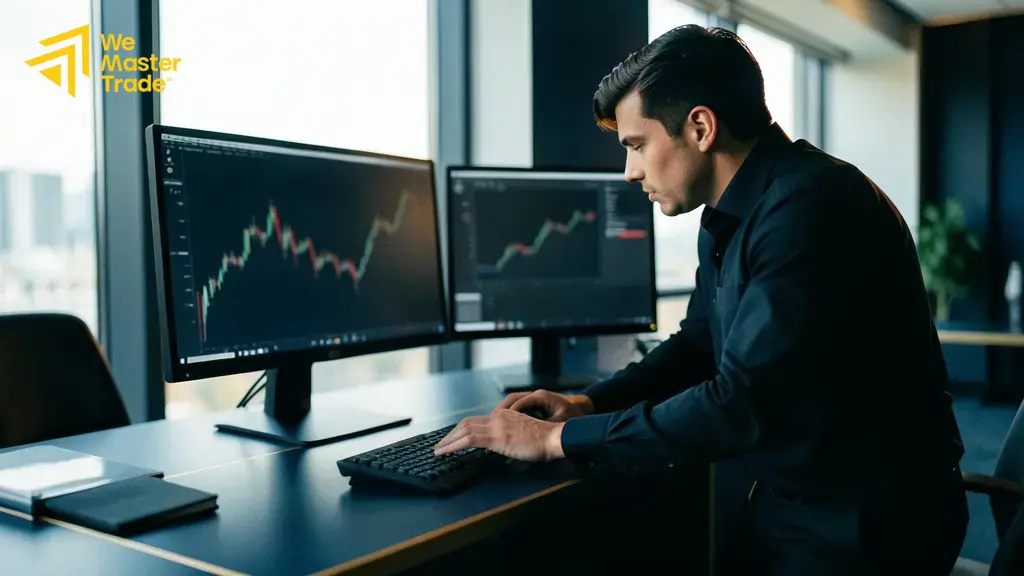 TradingView chart សម្រាប់មើលតម្លៃ live និង indicator