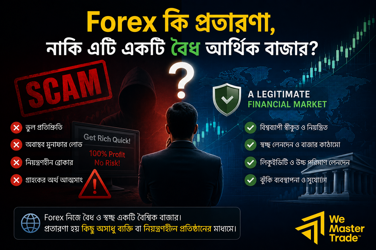 Forex Market কী? নতুনদের জন্য সম্পূর্ণ গাইড (২০২৬) 2 Forex কি প্রতারণা, নাকি এটি একটি বৈধ আর্থিক বাজার