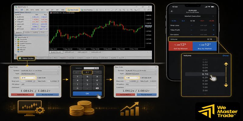 Forex Lot Size কী? নতুন Trader-দের জন্য সম্পূর্ণ গাইড 3 MT5-এ Lot Size কোথায় পরিবর্তন করবেন?
