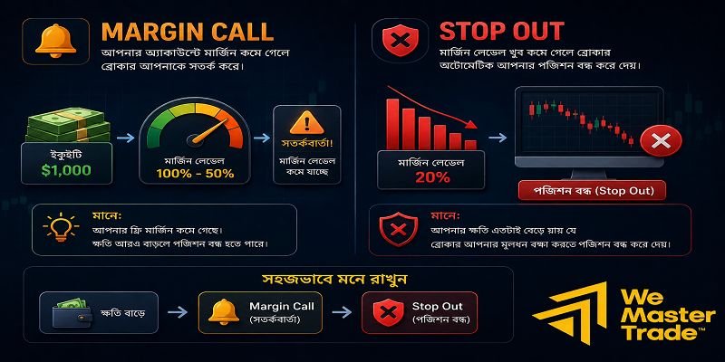 Margin Call কী এবং Stop Out কখন ঘটে?