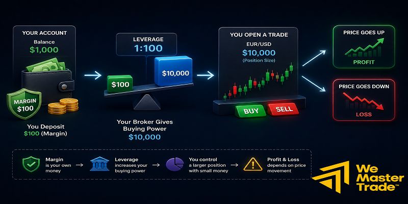 Margin কীভাবে কাজ করে যখন আপনি একটি Forex ট্রেড ওপেন করেন?