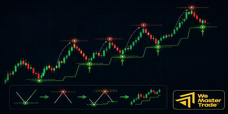 Price Action ও Swing High/Low ব্যবহার করে Trailing Stop কীভাবে সেট করবেন?
