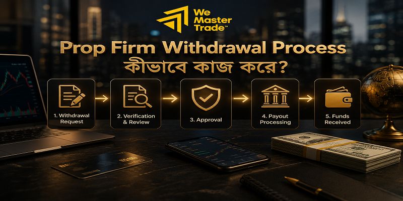 Prop Firm Withdrawal: কীভাবে Profit Withdraw করবেন এবং দ্রুত Payout পাবেন 1 Prop Firm Withdrawal Process কীভাবে কাজ করে?