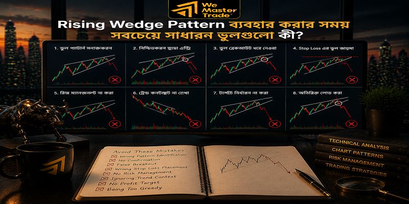 Rising Wedge Pattern কী এবং ট্রেডারদের কেন এটি বুঝতে হব 3 Rising Wedge Pattern ব্যবহার করার সময় সবচেয়ে সাধারণ ভুলগুলো কী?