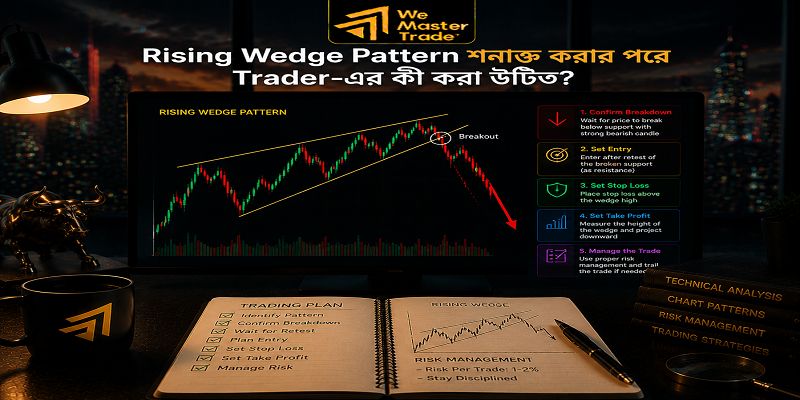 Rising Wedge Pattern কী এবং ট্রেডারদের কেন এটি বুঝতে হব 4 Rising Wedge Pattern শনাক্ত করার পরে Trader-এর কী করা উচিত?