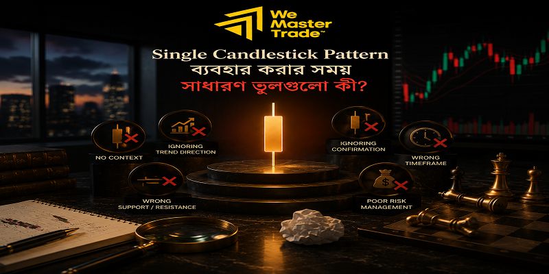Single Candlestick Pattern: Forex Trader দের জন্য সম্পূর্ণ গাইড 5 Single Candlestick Pattern ব্যবহার করার সময় সাধারণ ভুলগুলো কী?