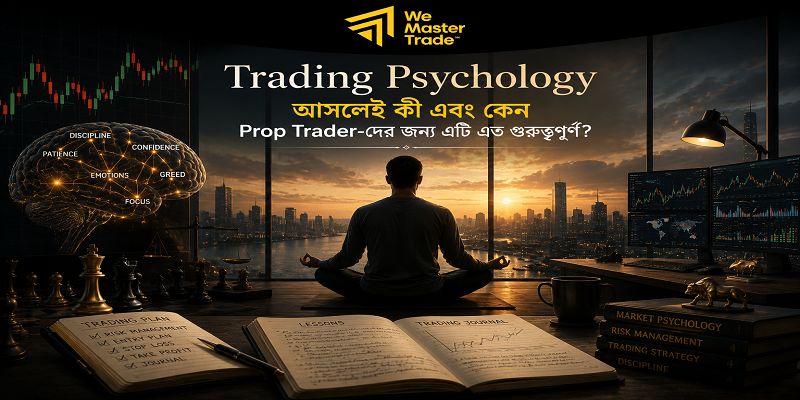 Trader psychology : কেন Strategy জানলেও অনেক Trader ধারাবাহিকভাবে ক্ষতিগ্রস্ত হয়? 1 Trading Psychology আসলে কী এবং কেন Prop Trader-দের জন্য এটি এত গুরুত্বপূর্ণ?
