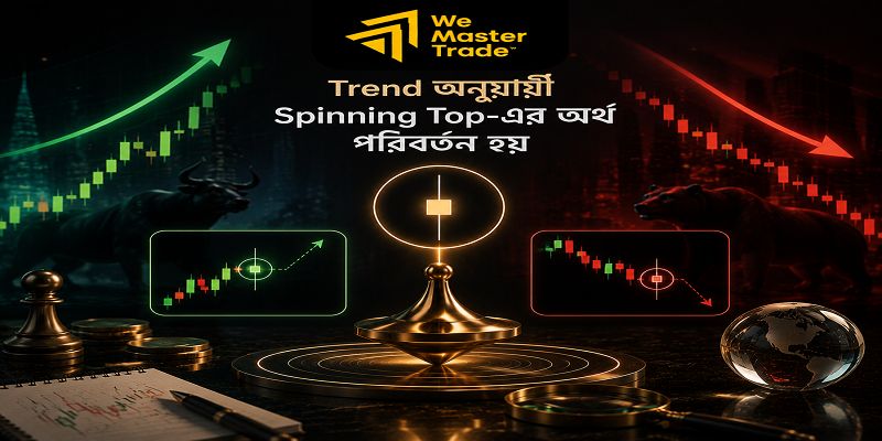 Spinning Top Candlestick Pattern: ফরেক্স ট্রেডিংয়ে ব্যবহার গাইড 3 Trend অনুযায়ী Spinning Top-এর অর্থ পরিবর্তন হয়