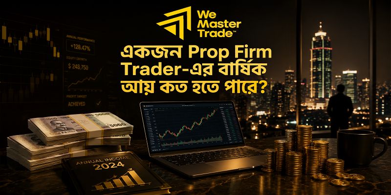 প্রপ ফার্মের ট্রেডাররা কত আয় করেন? 1 একজন Prop Firm Trader-এর বার্ষিক আয় কত হতে পারে?
