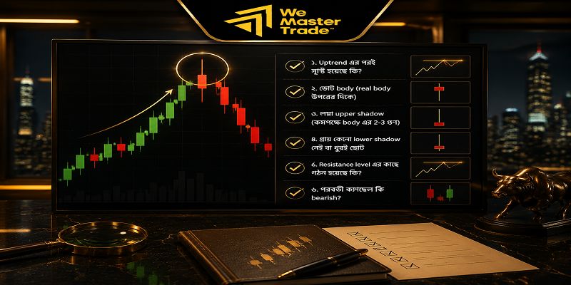 Shooting Star Candlestick: Forex ট্রেডিংয়ে ব্যবহার ও কৌশল 3 একটি সঠিক Shooting Star Candlestick শনাক্ত করার checklist