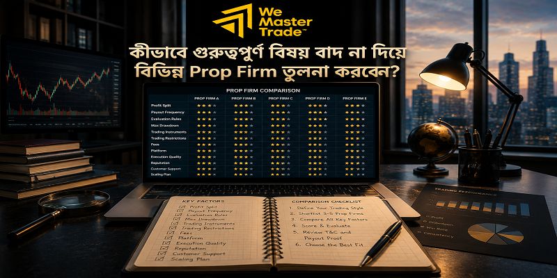 Highest Profit Split Prop Firm: ২০২৬ সালে কোন Prop Firm সবচেয়ে বেশি Profit Split দেয়? 3 কীভাবে গুরুত্বপূর্ণ বিষয় বাদ না দিয়ে বিভিন্ন Prop Firm তুলনা করবেন?