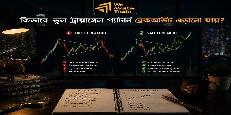 Triangle Chart Patterns: ফরেক্স ট্রেডারদের জন্য সম্পূর্ণ গাইড 3 কীভাবে ভুল ট্রায়াঙ্গেল প্যাটার্ন ব্রেকআউট এড়ানো যায়?