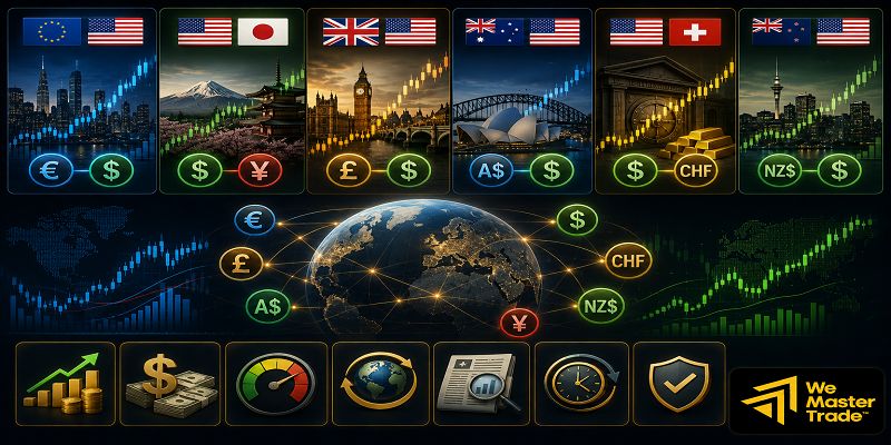 কোন Currency Pairs সবচেয়ে বেশি ট্রেড হয় এবং কেন এগুলো এত জনপ্রিয়?