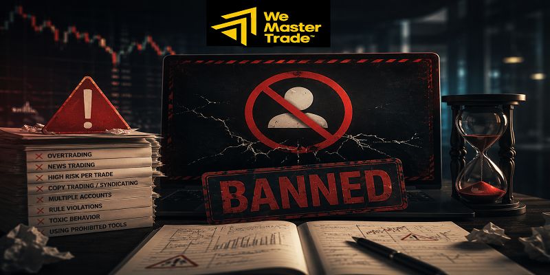 Banned Account in Prop Trading: কারণ, সমাধান এবং ভবিষ্যতে অ্যাকাউন্ট সুরক্ষার উপায় 2 সবচেয়ে সাধারণ কোন ভুলগুলোর কারণে Prop Firm অ্যাকাউন্ট ব্যান করে?