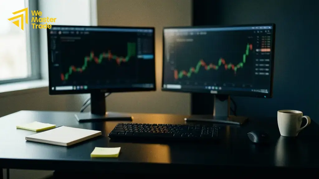 Double Top Chart Pattern គឺអ្វី និងសម្គាល់យ៉ាងដូចម្តេច? 1 រូបរាង double top chart pattern ដែលមានកំពូលពីរ និង neckline