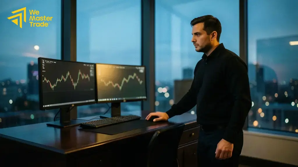 Prop Firm Trading: Cara Kerja, Risiko, dan Cara Memilih 1 Ilustrasi konsep prop firm trading dan hubungan trader dengan modal perusahaan