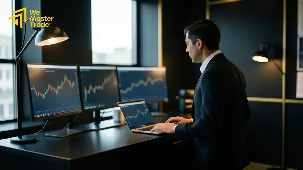 Free Prop Firm Account: Panduan Akun Prop Firm Gratis 1 Trader mempelajari konsep akun prop firm gratis sebelum mendaftar