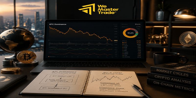 BTC Dominance কী? BTC.D কীভাবে Crypto Market বুঝতে সাহায্য করে? 1 BTC Dominance কীভাবে Calculate করা হয় এবং BTC.D Chart কীভাবে পড়বেন?