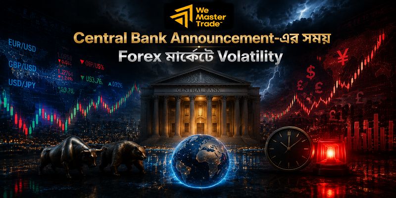 Central Banks: বৈশ্বিক অর্থনীতি ও Forex মার্কেটে কেন্দ্রীয় ব্যাংকের ভূমিকা 3 Central Bank Announcement-এর সময় Forex মার্কেটে Volatility