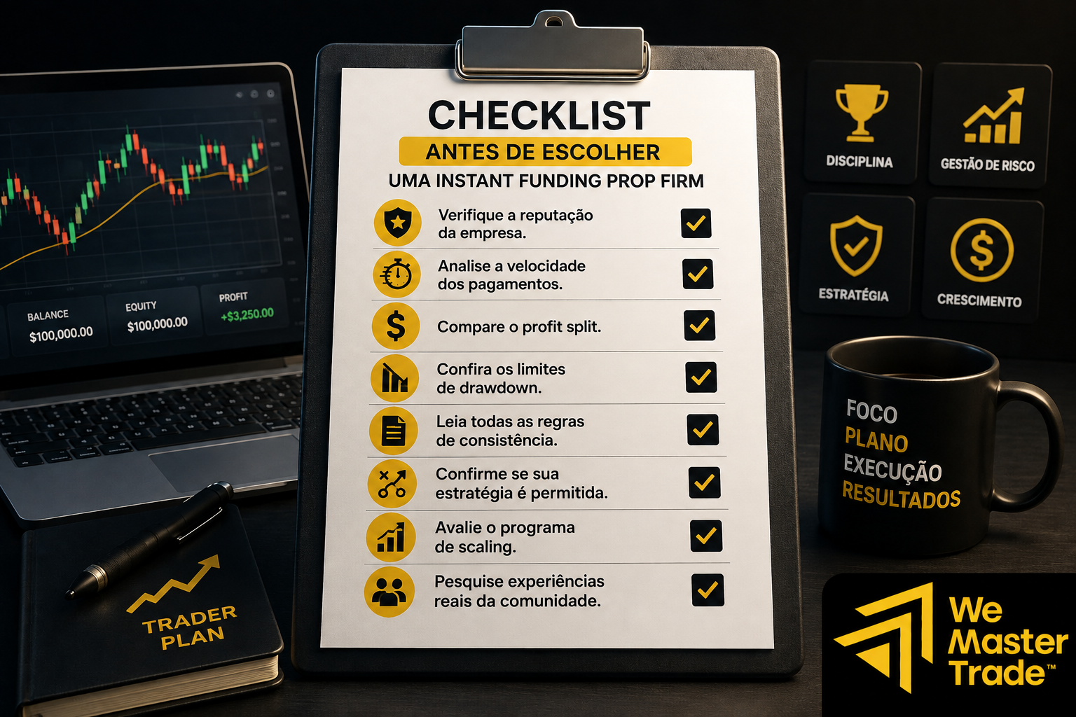 Melhores Instant Funding Prop Firms em 2026: Comparativo de Taxas, Regras e Payouts 2 Checklist Antes de Escolher uma Instant Funding Prop Firm