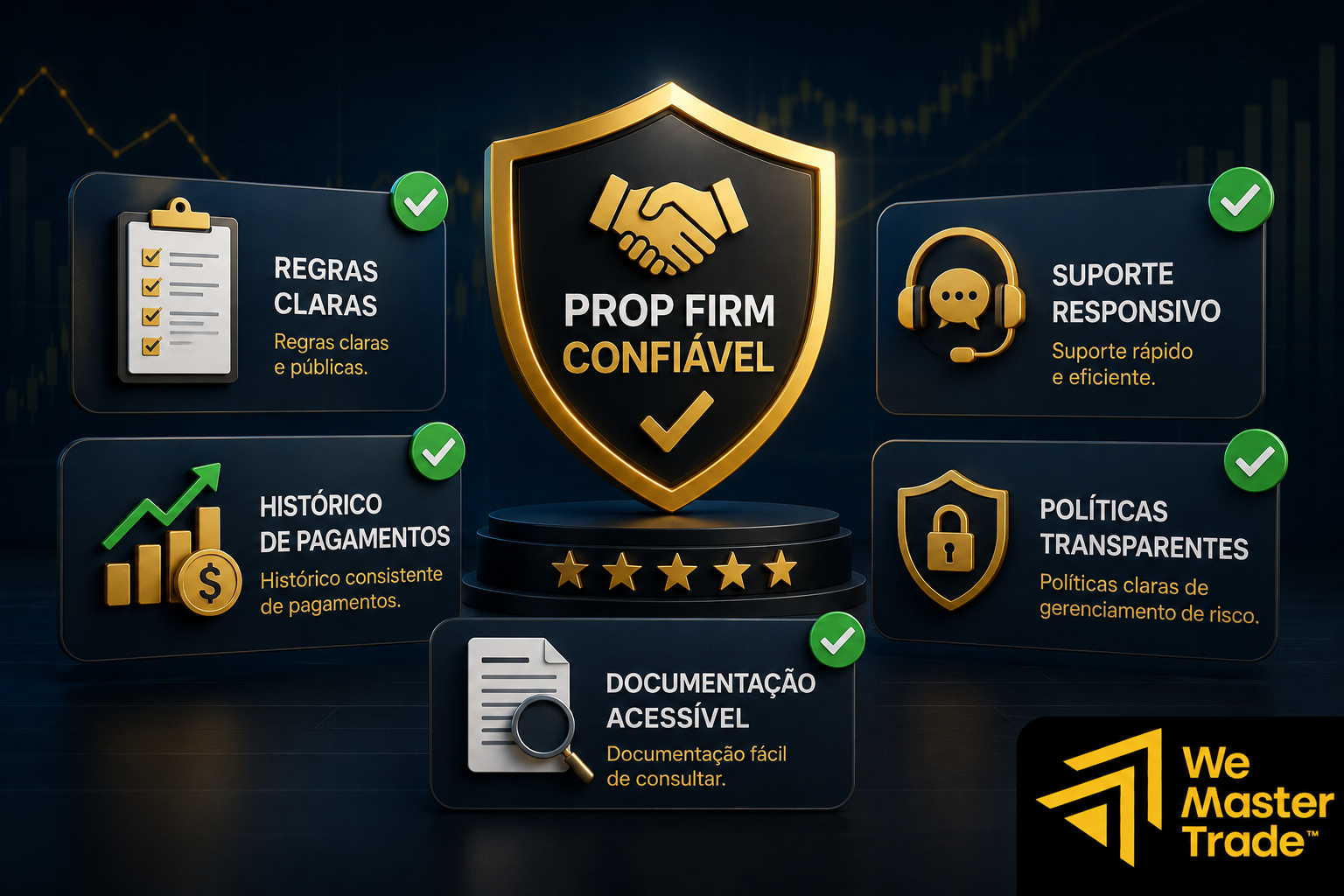 Melhores Instant Funding Prop Firms em 2026: Comparativo de Taxas, Regras e Payouts 3 Como Identificar uma Prop Firm Confiável