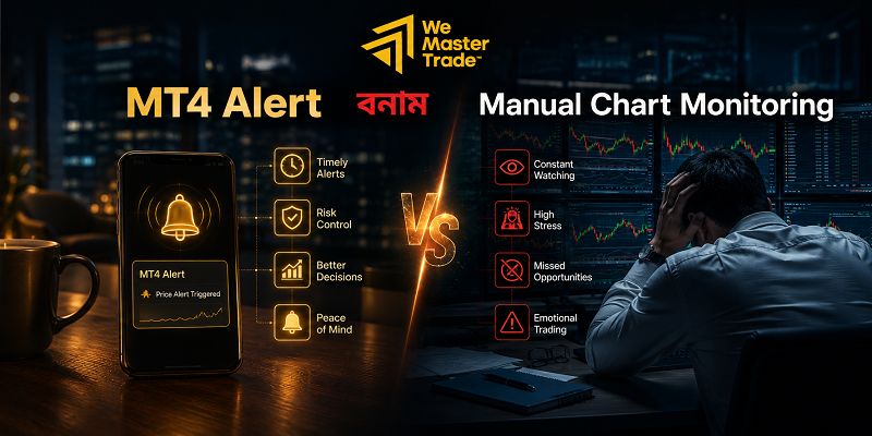 How to Set Up MT4 Alerts: MT4 অ্যালার্ট সেটআপ গাইড 5 MT4 Alert বনাম Manual Chart Monitoring