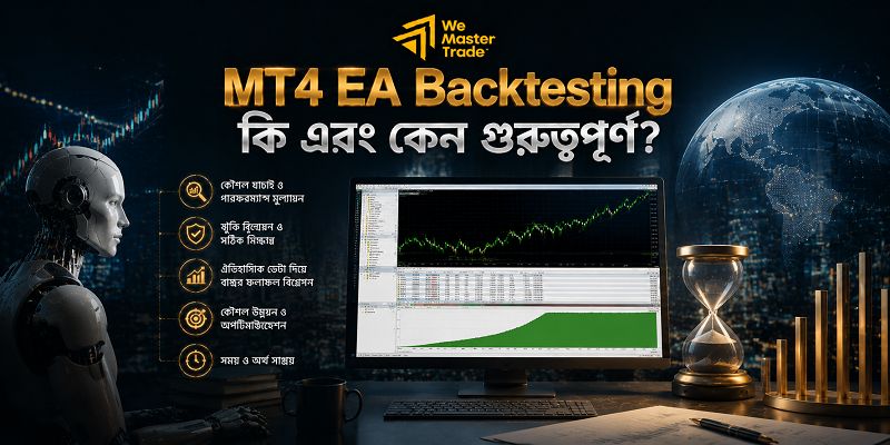 MT4 EA: Forex Trading অটোমেশন করার জন্য Expert Advisor কী এবং কীভাবে কাজ করে? 6 MT4 EA Backtesting কী এবং কেন গুরুত্বপূর্ণ?