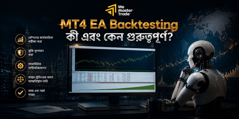 MT4 EA: Forex Trading অটোমেশন করার জন্য Expert Advisor কী এবং কীভাবে কাজ করে? 5 MT4 EA Backtesting কী এবং কেন গুরুত্বপূর্ণ?